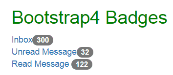 bootstrap badges spguides class