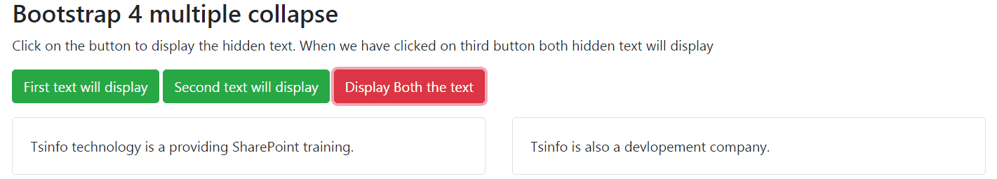 Bootstrap Accordion Example SPGuides