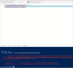 Missing argument in parameter list PowerShell