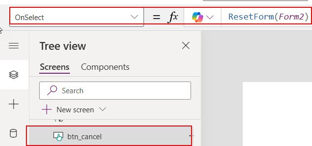 powerapps button onselect not working powerapps button onselect not working