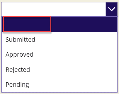 choice field blank values in PowerApps