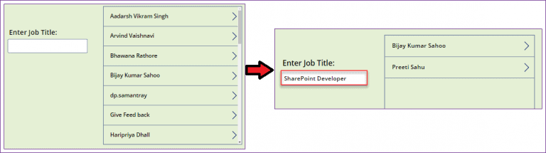 PowerApps Search User SPGuides