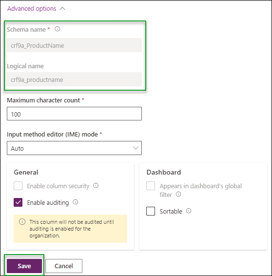 Dataverse Primary Name Column Autonumber