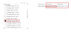 Power BI Date slicer only shows dates with data