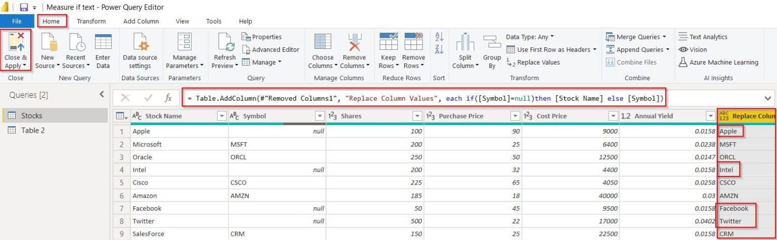 How to Check IF Text is NULL in Power BI