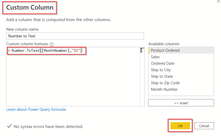 Convert Number to Text in Power BI
