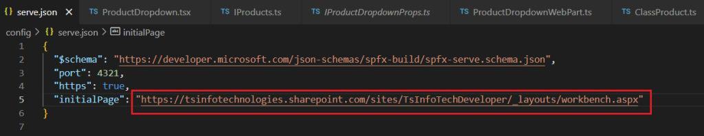 populate the dropdown with list items in spfx webpart