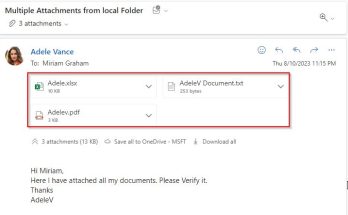 Send an Email with Attachments from Local Folder using Power Automate