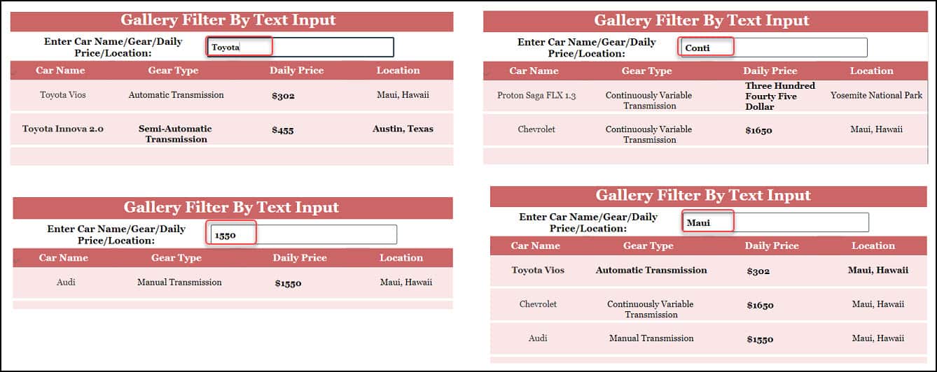 Power Apps Filter Gallery by Text input Power Apps Filter Gallery by Text input