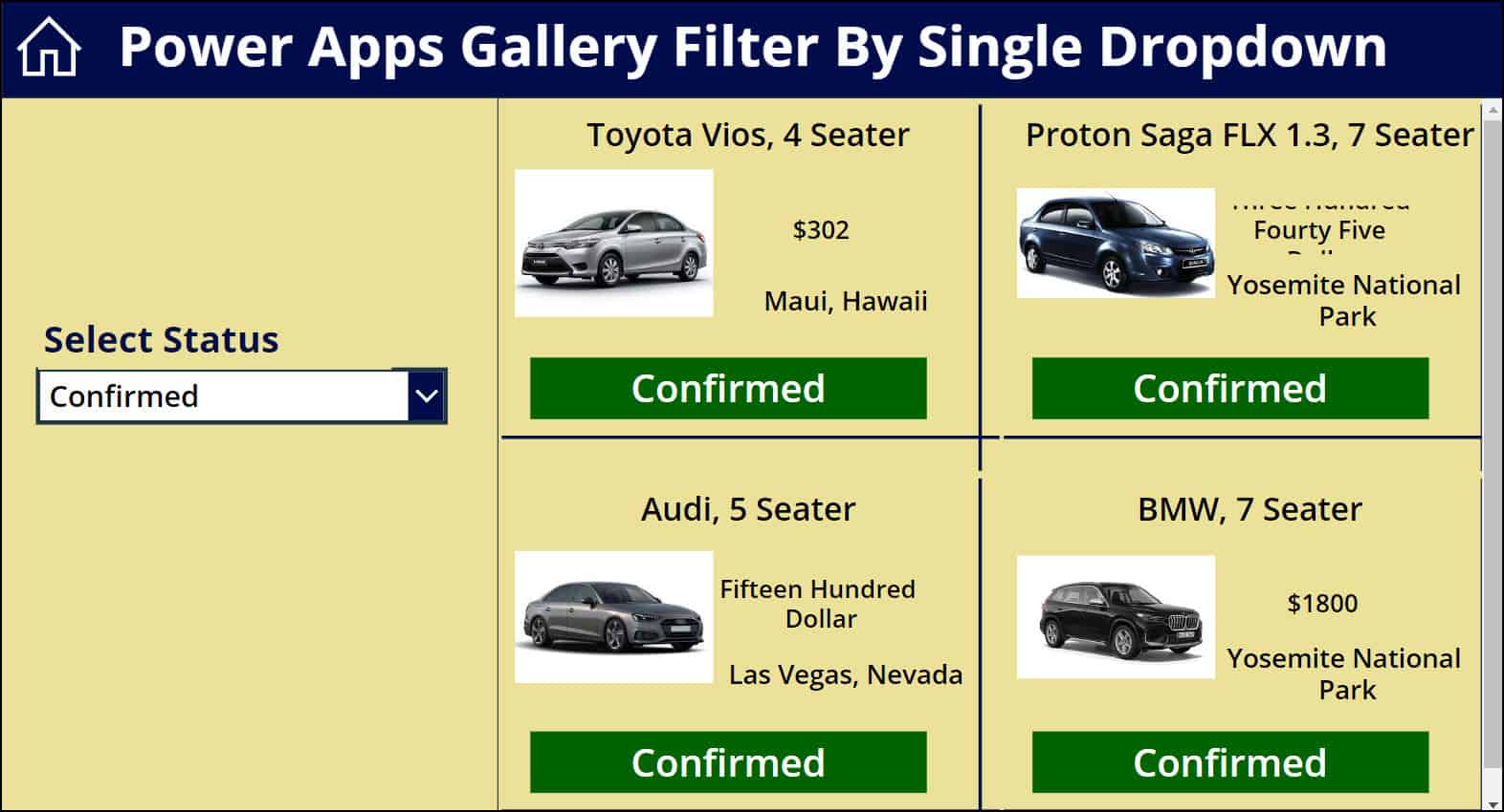 Power Apps Gallery By Dropdown Power Apps Gallery By Dropdown