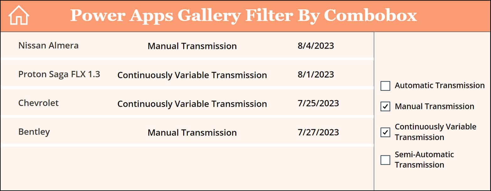 Power Apps Gallery Filter By Combo Power Apps Gallery Filter By Combo box