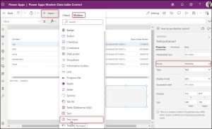 Power Apps Modern Table Control [How to Use]