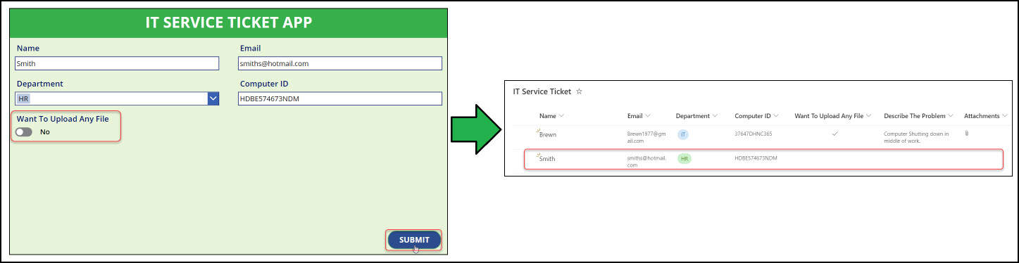 Show/Hide fields in Power Apps based on yes or no