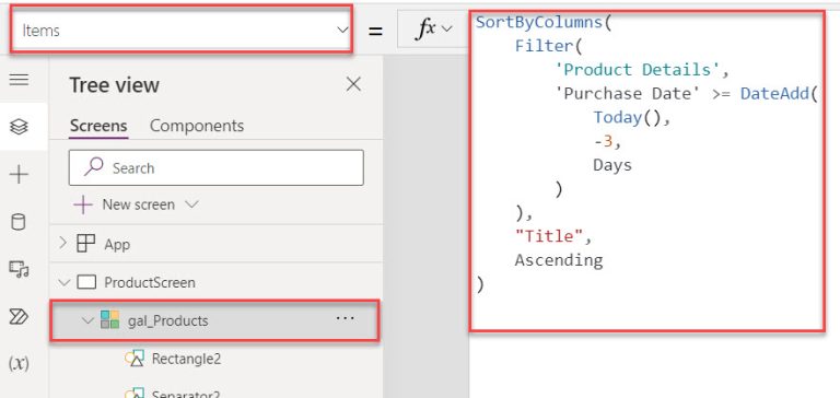 Power Apps Sort Gallery By Day [With Examples]