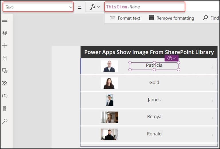 Power Apps Show Image from SharePoint List