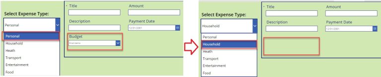 Show Hide Fields Based On Power Apps Dropdown Selection