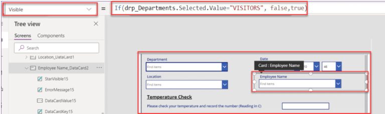 Show Hide Fields Based On Power Apps Dropdown Selection