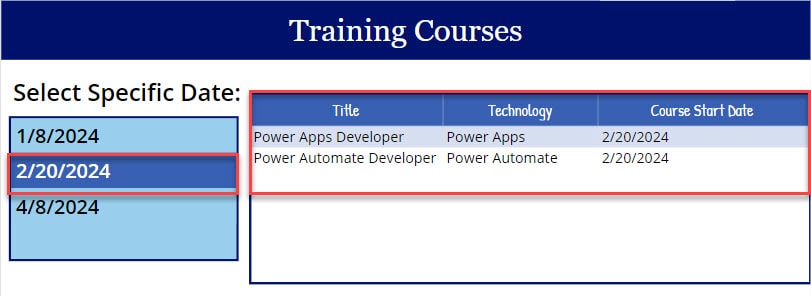 power apps filter list box selected date power apps filter list box selected date