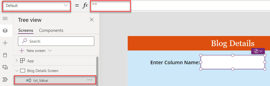 How to Hide a Column in Power Apps Data Table?