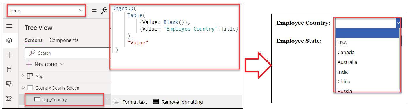 Cascading Dropdown in Power Apps [4 Various Examples]