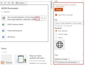 Sharepoint Quicklinks Customization Quick Links Web Part in SharePoint Online
