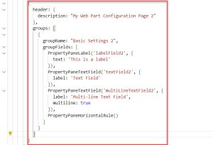 SPFx Property Pane Controls