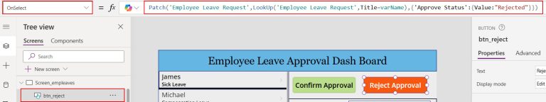 Set Combo Box Value On Button Click in Power Apps
