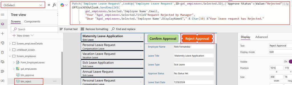 how to send email from powerapps