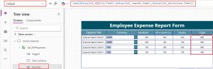 Show Repeating Table Data From SharePoint List in Power Apps