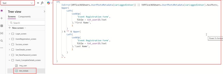 Display a User Photo or Initials in Power Apps with Examples