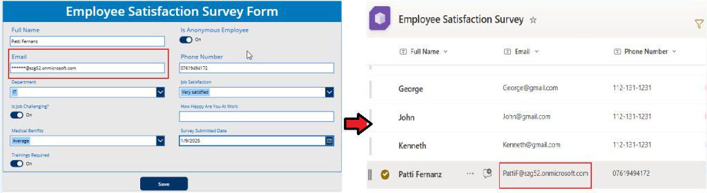 power apps anonymous email