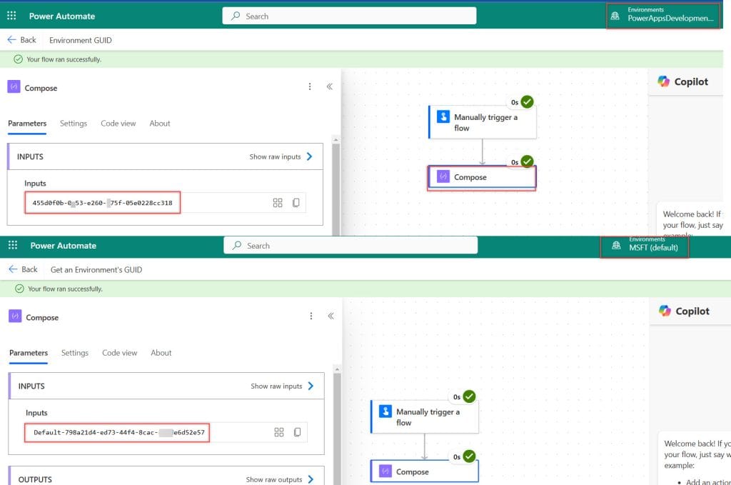 How to Get an Environment's GUID In Power Automate