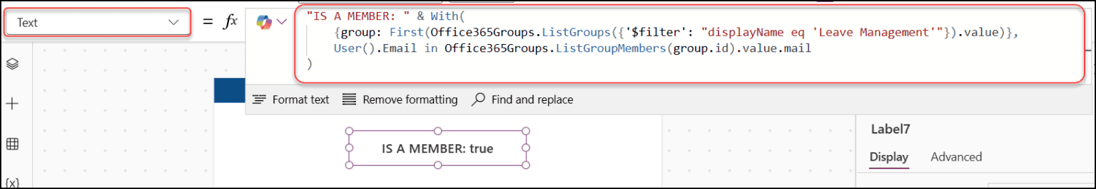 Check If A User Is Part Of An Office 365 Group In Power Apps