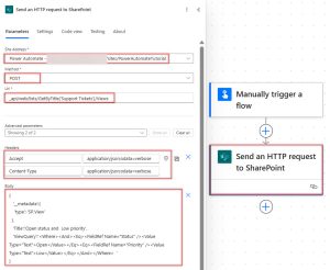 Create SharePoint List View Using REST API in Power Automate