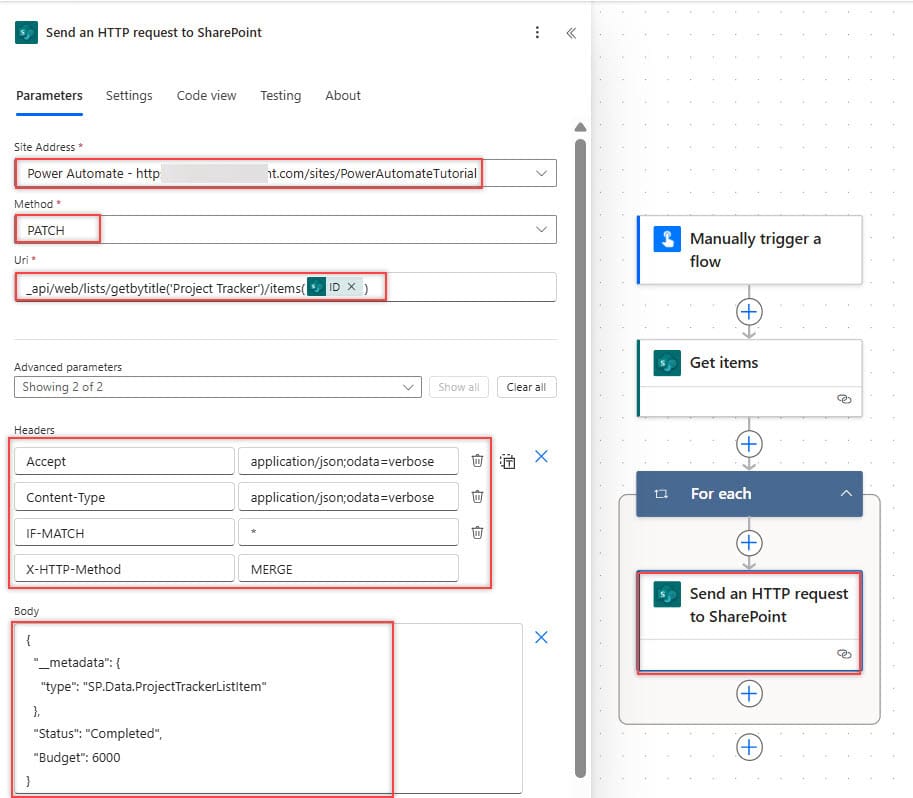 Invoke REST API from Power Automate