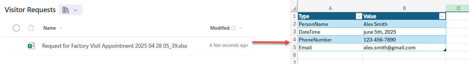 extract data from documents with microsoft flow