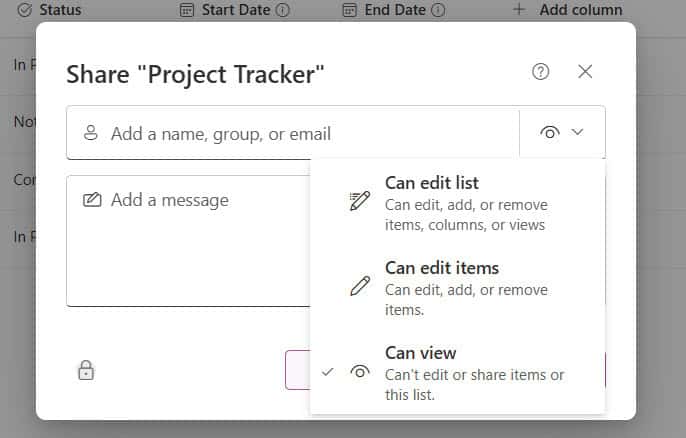 Add sort order Microsoft Lists