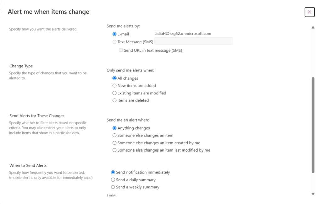 Add user permissions Microsoft Lists