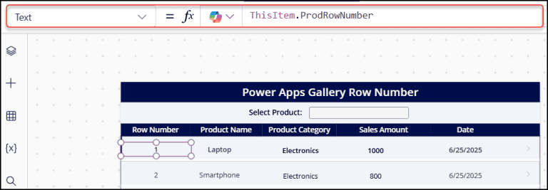 Power Apps Gallery Row Number [3 Various Ways]