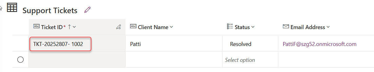 Change Dataverse Primary Column to Autonumber