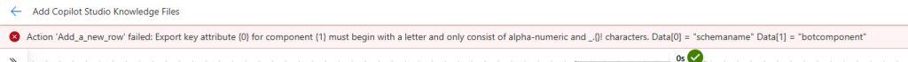 Export key attribute 0 for component 1 must begin with a letter and only consist of alpha numeric Export key attribute {0} for component {1} must begin with a letter and only consist of alpha-numeric