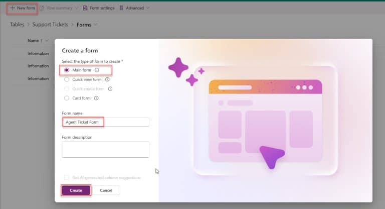 Create Model Driven Apps in Power Apps