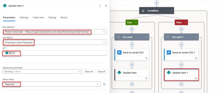Power Automate Trigger Conditions