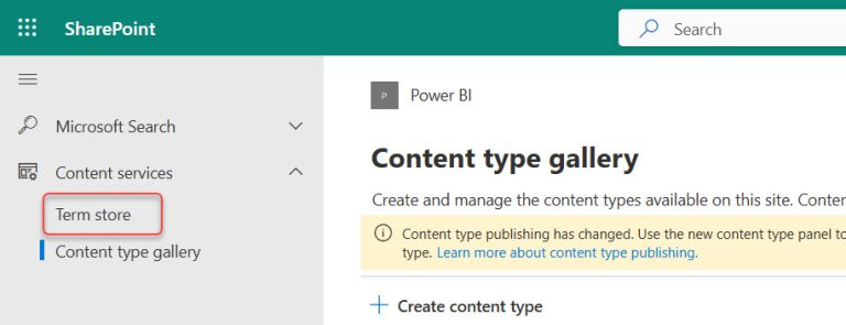Sharepoint Term Store Icon Term Store in SharePoint