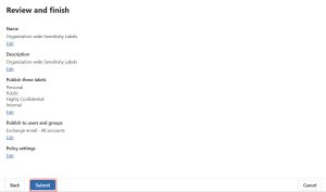 Microsoft Privacy Labels Publish Sensitivity Labels in Microsoft 365