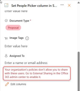 Limit Choices in a SharePoint People Picker Column