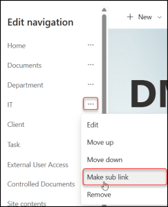 Create a Dropdown Navigation in SharePoint