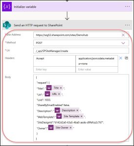 Create a SharePoint Site Using Power Apps & Power Automate