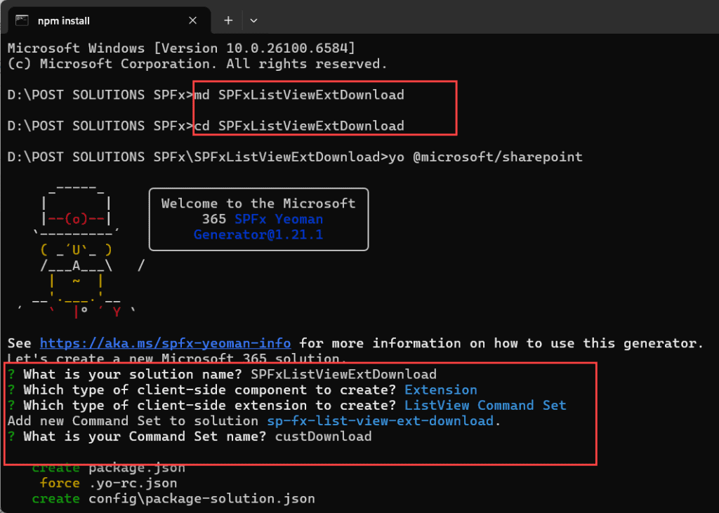 customize the sharepoint list command bar with spfx
