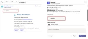 Add Attachments in Approval Using Power Automate
